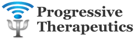 Progressive Therapeutics Logo showing their symbol and the words beside it stacked "Progressive Therapeutics"