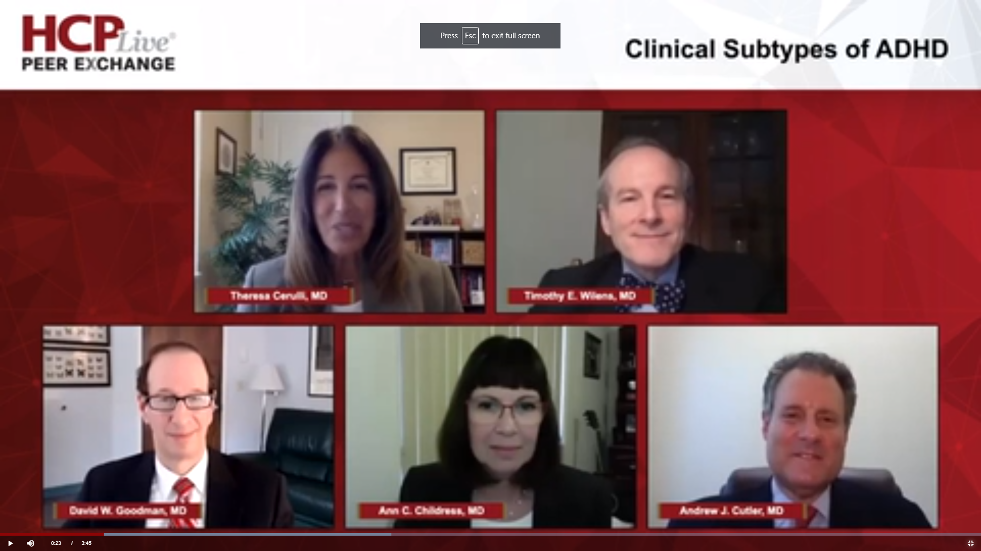 Clinical Subtypes of ADHD (HCP Live, May 22, 2020 — Video Clip) Treatment Landscape for the Management of ADHD